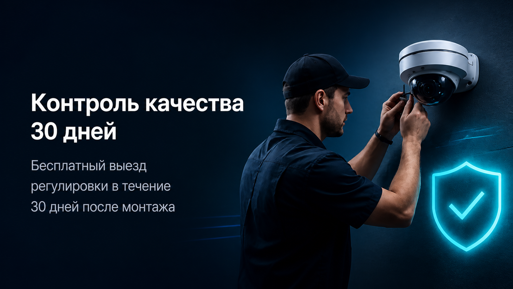 Гарантия на монтаж — 30 дней
